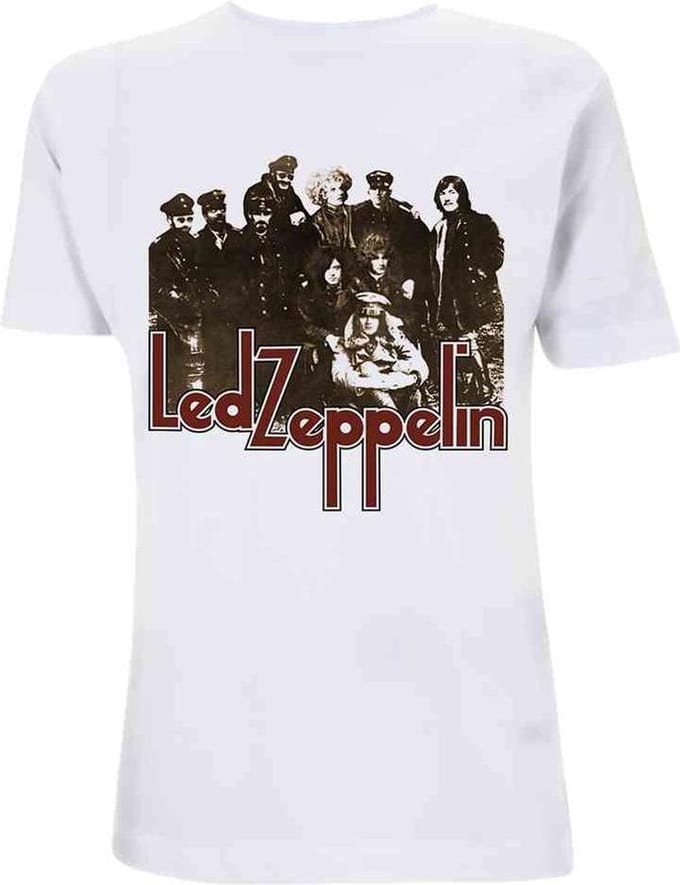 Led Zeppelin Heren Tshirt -S- LZ II Photo Wit