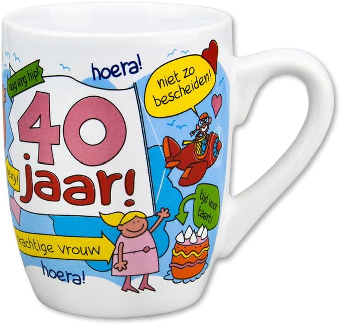 Cartoonmok - 40 jaar vrouw