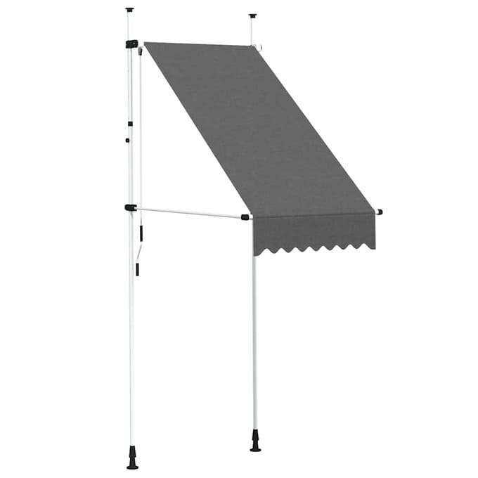 vidaXL - Luifel - handmatig - uittrekbaar - 100 - cm - antraciet