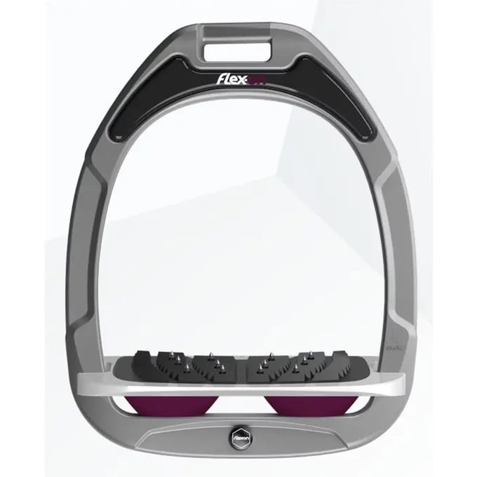 Endurance Sporen Wit/Grijs/Paars Flex-On Green Composite