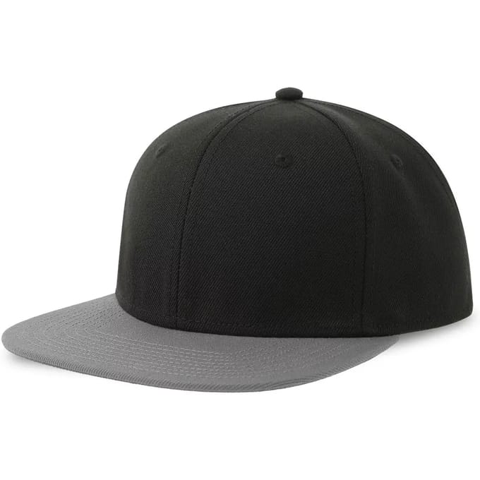 Atlantis Headwear Snap Back-S Cap AT685 - BLACK/GREY - One size