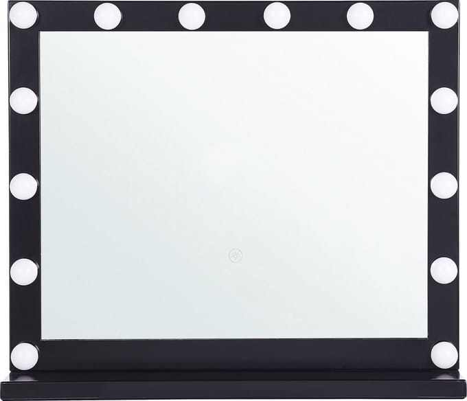 BEAUVOIR - Make-up spiegel LED - Zwart - IJzer