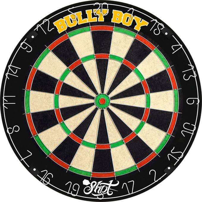 Shot Michael Smith Bully Boy Bristle Dartboard - Darts