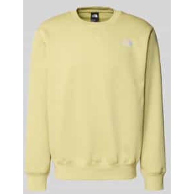 relaxed fit sweatshirt met labelstitching model 'ESSENTIAL'