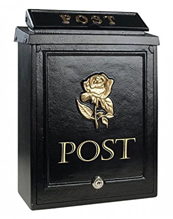 Afsluitbare Heavy Duty Muurbevestigde Postbox - Roestvrij Staal