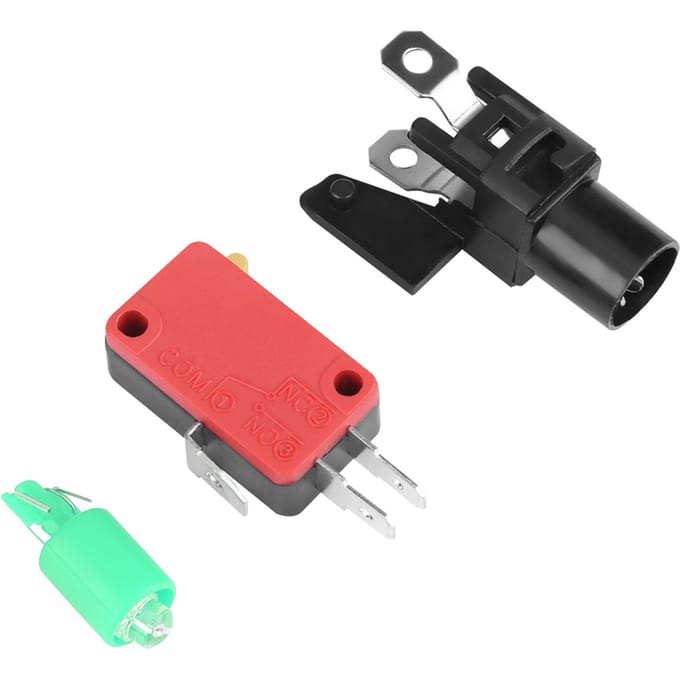 100mm Massieve Arcade Knop met LED Bolle Console Vervanging(rood)