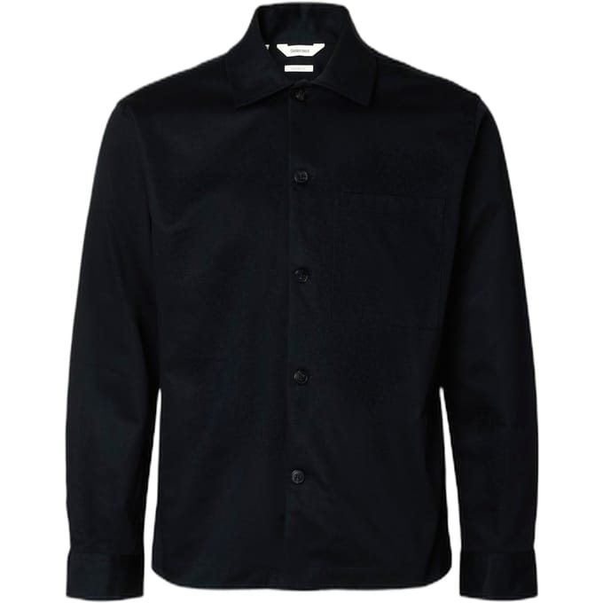 Overhemd Selected Homme tate heavy twill overshirt - zwart