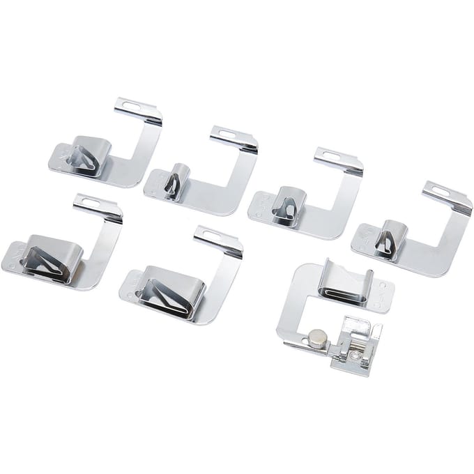 Rolzoomvoet Multifunctionele Rolzoom Naaimachine Persvoet Set voor Zoomvoet white