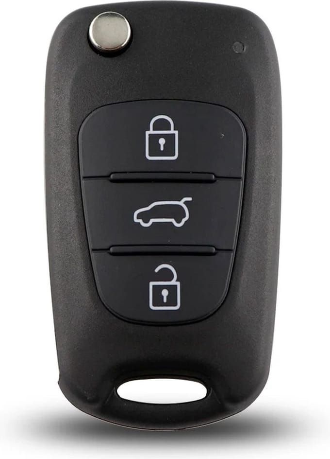 Autosleutelbehuizing - sleutelbehuizing auto - sleutel - Autosleutel / Geschikt voor: Hyundai / Kia 3 knops