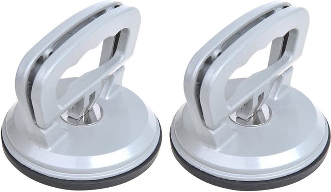 Vacuumheffer - Set van 2x stuks - zuignap tot 50 kg - glasheffer - glasdrager