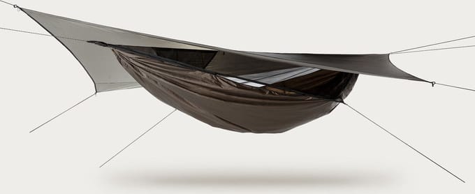 Hennessy Hammock - Explorer Ultralite Zip XL - Hangmat - Bark - Polyester - Ritssluiting