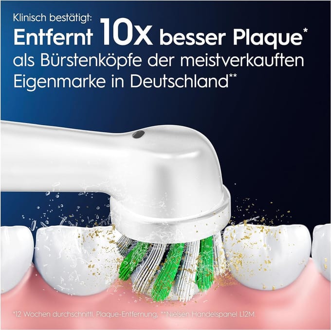 Oral-B Pro Cross Action - Opzetborstels - Met CleanMaximiser Technologie - 16 Stuks