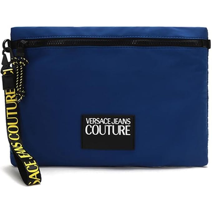 Sac à main Versace Jeans Couture Fermeture éclair Polyester Moyen Sacs à main Homme Bleu Foncé E3YVBP02-71426-202 Basic Set (Bag+Dust Bag) black