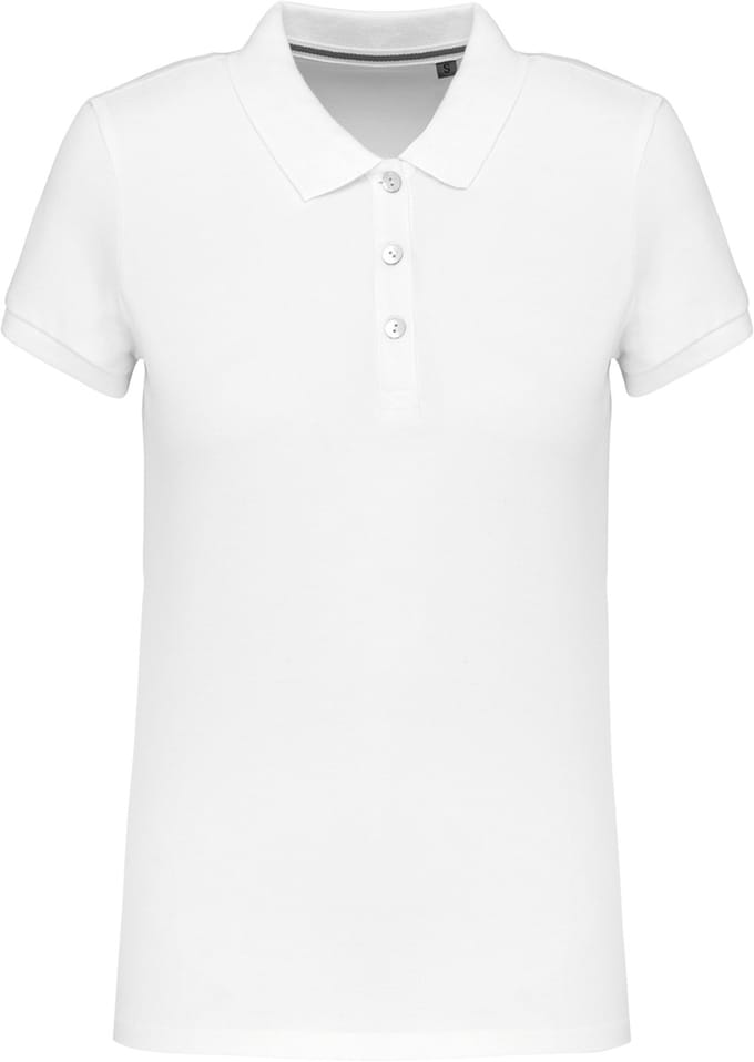 Kariban Damespolo Supima® korte mouwen K2001 - White - S