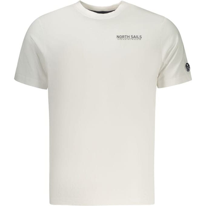 North Sails Witte Katoenen Heren T-Shirt