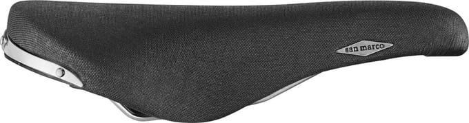 Selle San Marco Rolls - Fietszadel - Vintage - Woven Zwart