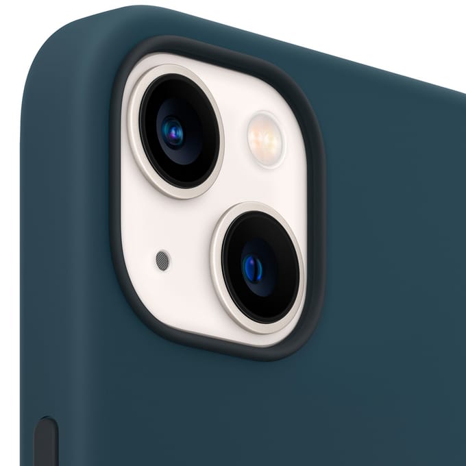 Silicone Backcover MagSafe voor de Apple iPhone 13 - Abyss Blue