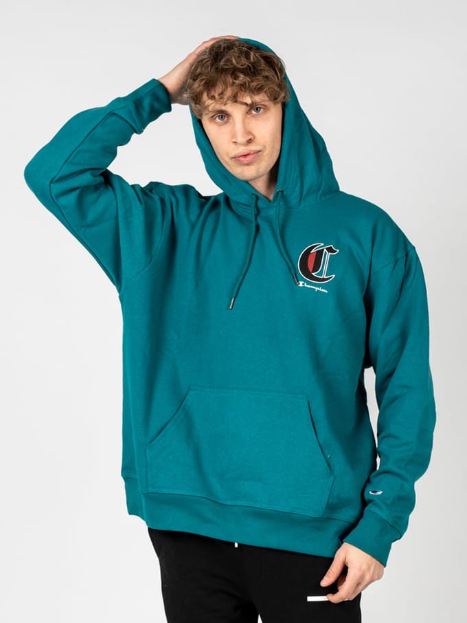 Champion blouse Hoodie Mannen turkoois
