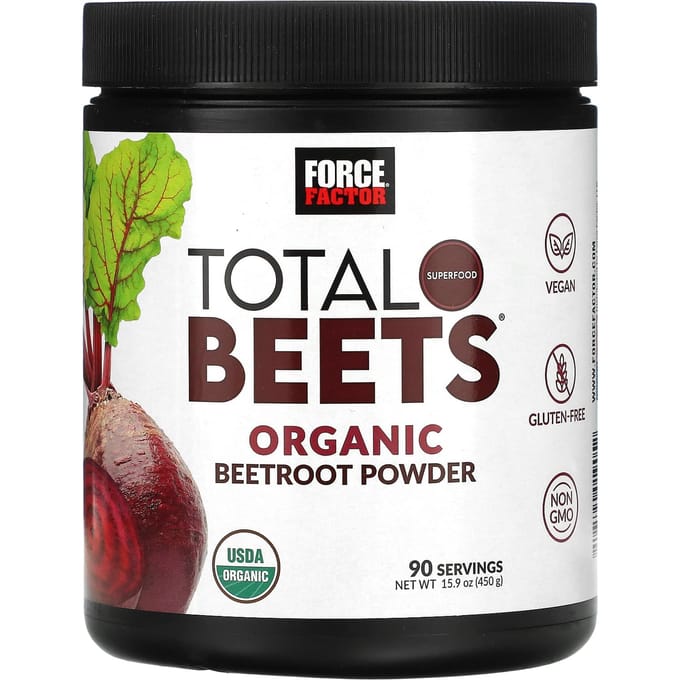 Force Factor, Total Beets, Poudre de betterave biologique, 15,9 oz (450 g)