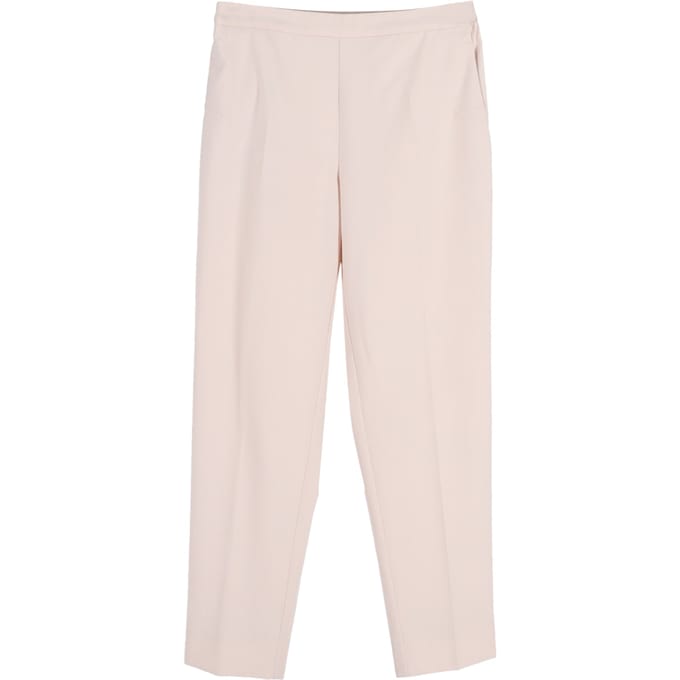 Maison Margiela rechte broek in pastelroze polyester