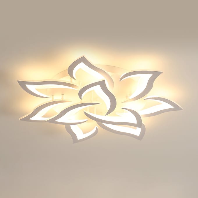 Plafondlamp - 80cm - Groot - 84W - LED - 3000K - Warm Wit Licht - Geschikt voor woonkamer, eetkamer en slaapkamer