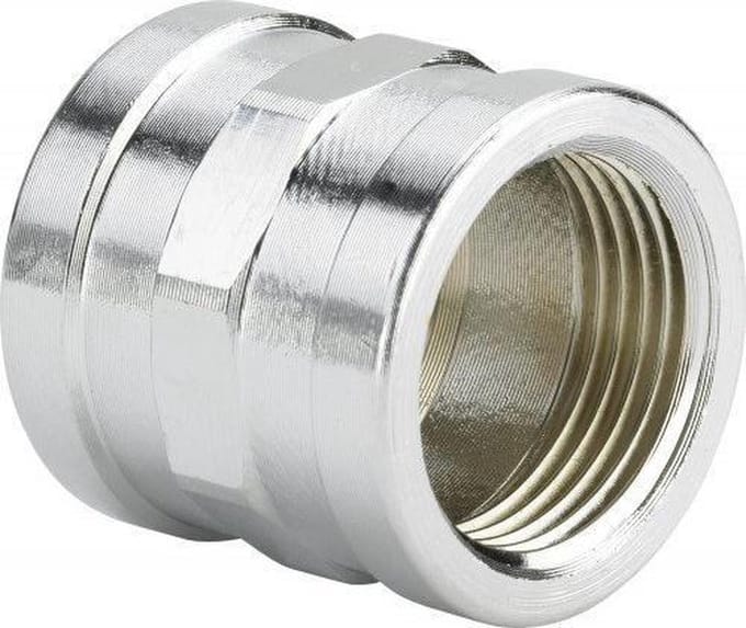 Viega Koppeling 12 gunmetal verchroomd