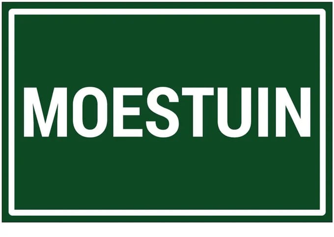 Moestuin sticker | 30 x 20 cm