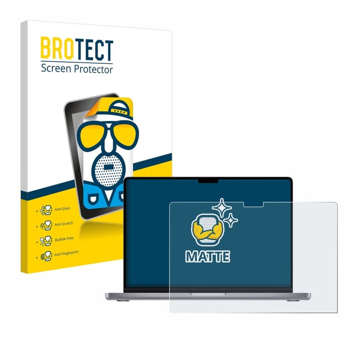 BROTECT - Screenprotector voor Apple MacBook Pro 14" 2021 - Folie Beschermfolie matte