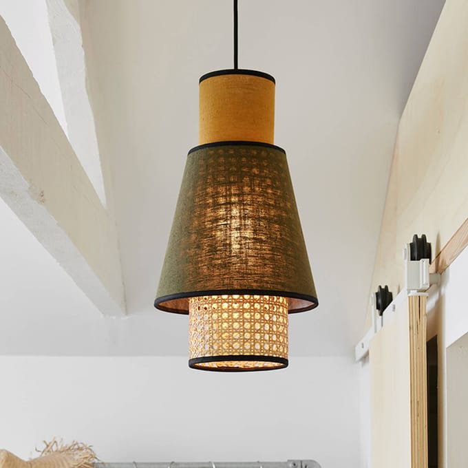 MARKET SET Singapore XS hanglamp kaki/curry