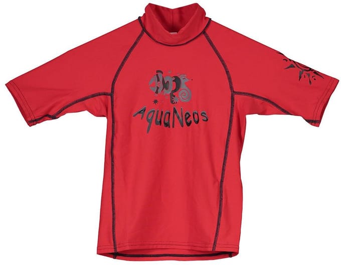 Aquaneos Lycra 8oz Korte Mouw Rash Guard Rood 14 Years Kinderen