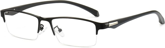 Blauwe Licht Bril voor Computergebruikers - UV Bescherming, Half Framed Design, Geschikt voor Mannen en Vrouwen