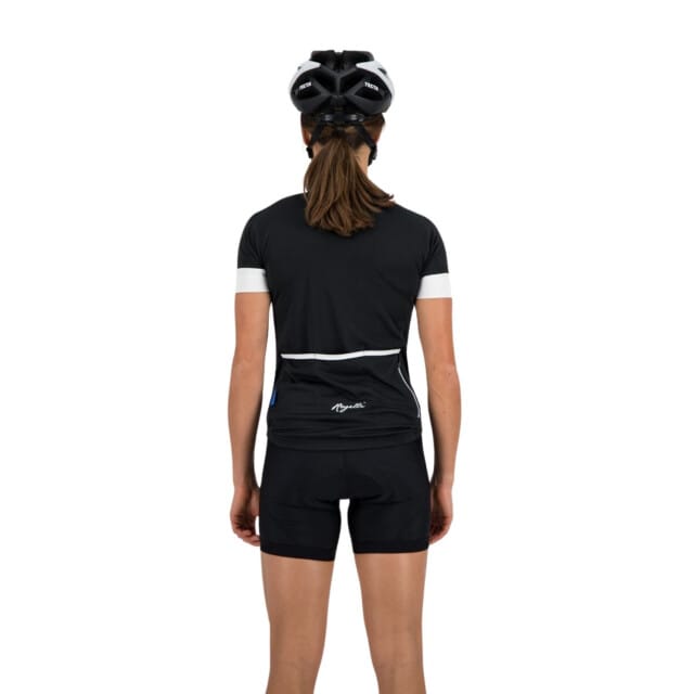 Rogelli Modesta Dames Fietsshirt - Korte mouw - Zwart/Wit