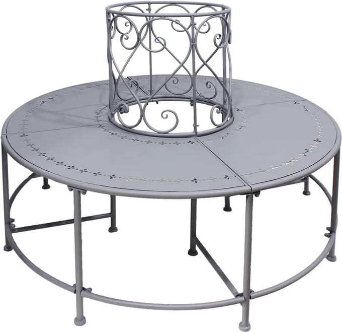 Esschert Design Belle Époque boom bank IJzer B 123 X D 123 X H 90
