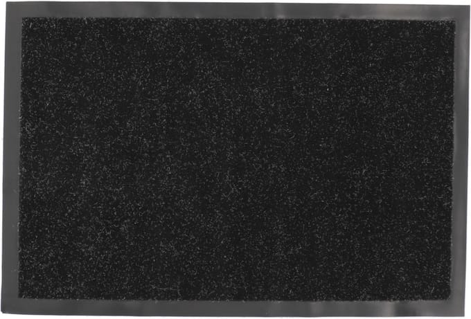 Luance Deurmat - zwart - 60 x 40 cm - voor binnen - PVC / polyester - droogloopmat