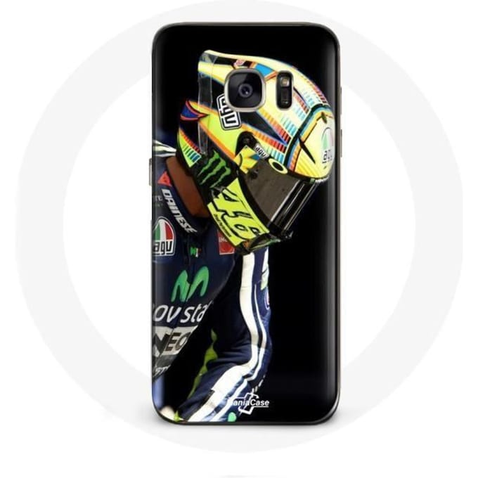 Coque - Valentino Rossi - Galaxy S7 - Souple - Noir - Protection Synthétique