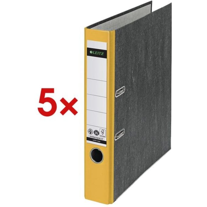 Leitz Ordners 1050 DIN A4 Rugbreedte: 52 mm Geel 2 beugels 10505015
