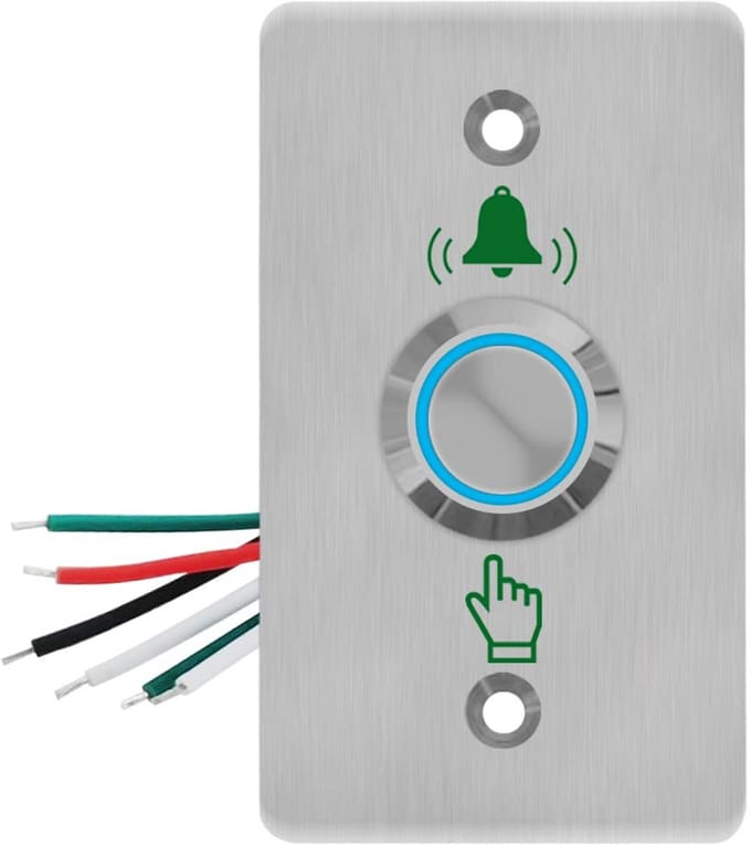 Waterdichte Deurbelknop RVS met LED Verlichting