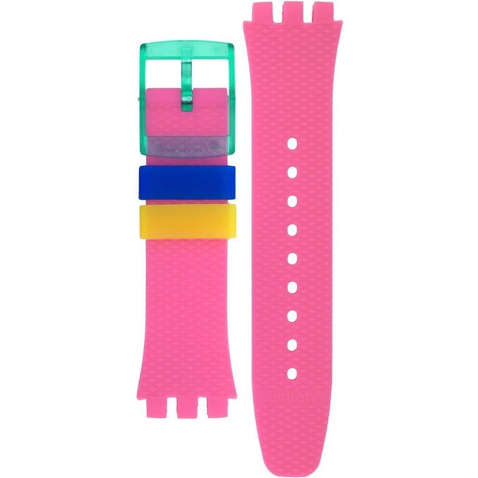 Swatch Plastic - New Chrono - SUS ASUSG408 Neon Flash Arrow Horlogeband