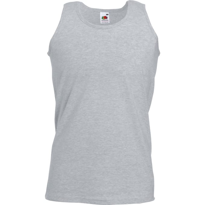 Fruit Of The Loom Heren Atletisch Mouwloos Hemd / Tanktop (Heather Grijs)