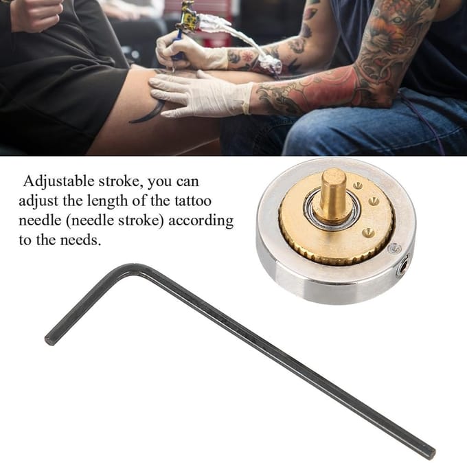 Verstelbare Directe Motor Aandrijving Tattoo Machine Accessoires Cam Excentrisch Wiel beige