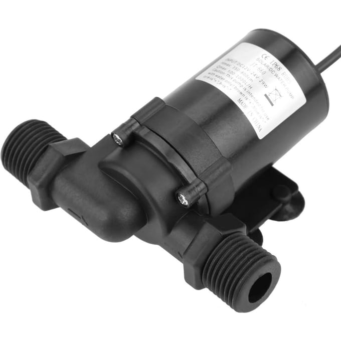 Mini pompe à eau sans balais CC pour chauffe-eau solaire 24 V 40 °C ~ 100 °C