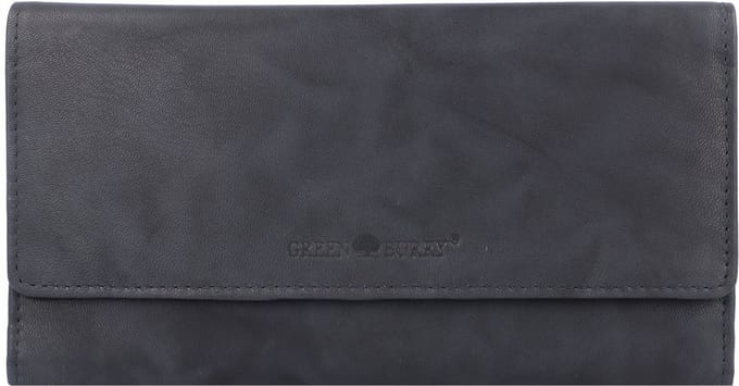 Greenburry Basic Portemonnee RFID Leer 19 cm - Dames - Horizontaal - nightblue