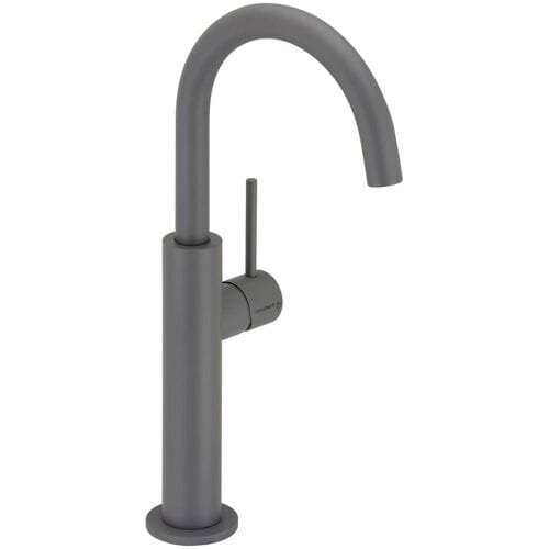 Herzbach DEEP GREY Single-lever basin mixer slim L-Size 23.203420.2.06