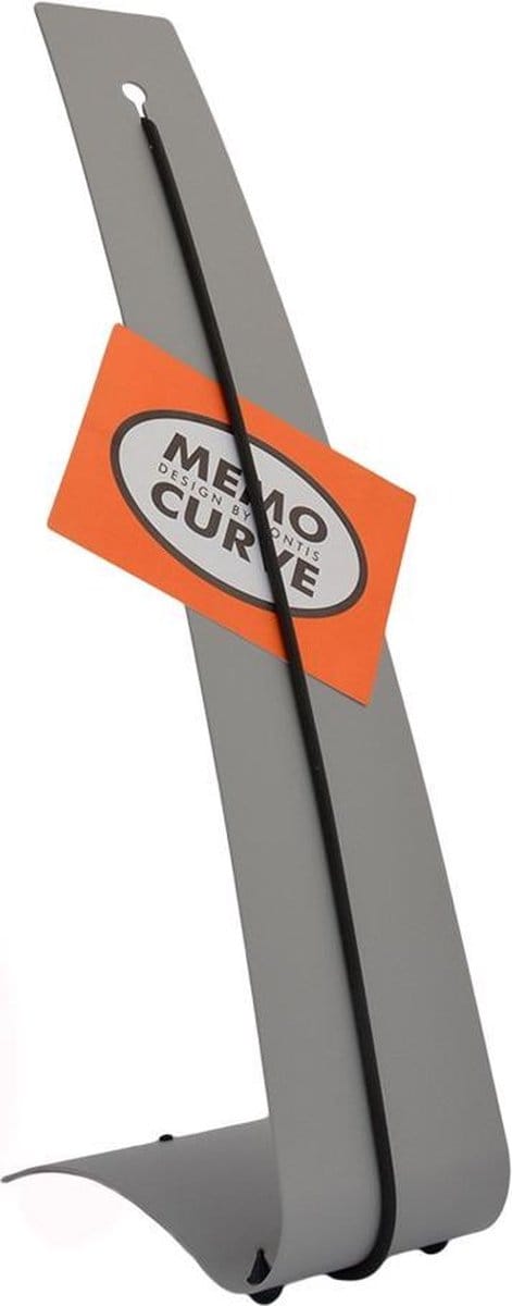Memo Houder voor op bureau - Memo Curve - grijs