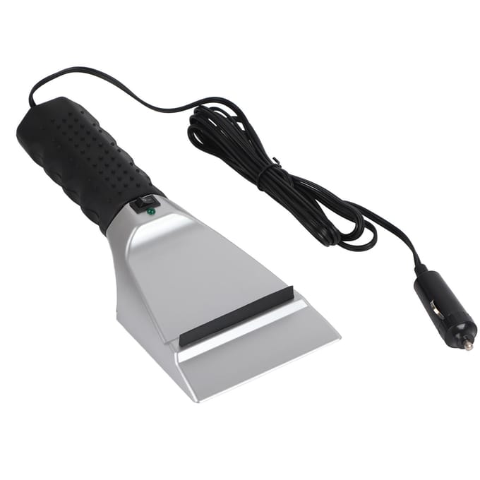 12V Auto Verwarmde Sneeuwschop Elektrische Ruitenkrabbers voor Auto's Vrachtwagens SUV gray