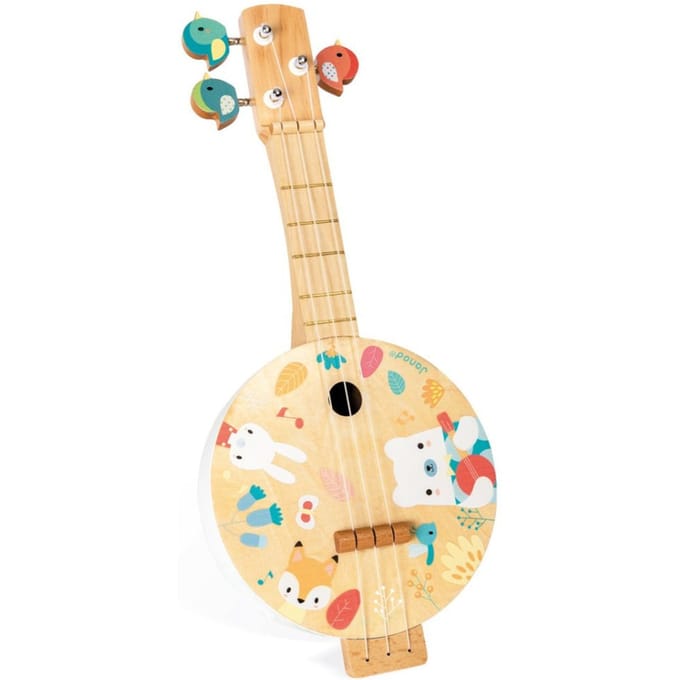 Janod - Pure - Houten banjo met pastelkleuren