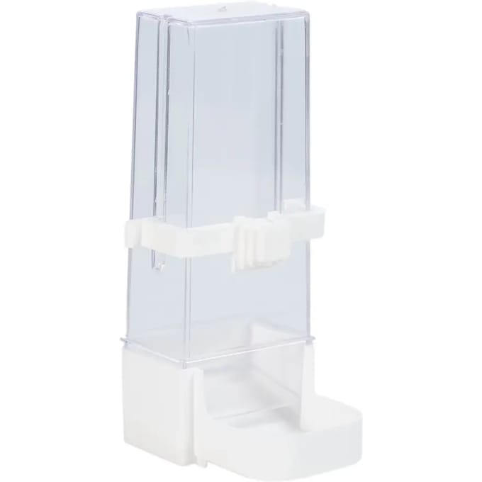 Duvoplus - Voerbak - Vogel - Eetpot Papegaai Lock Klein 9x9x6,5cm Transparant - 1st