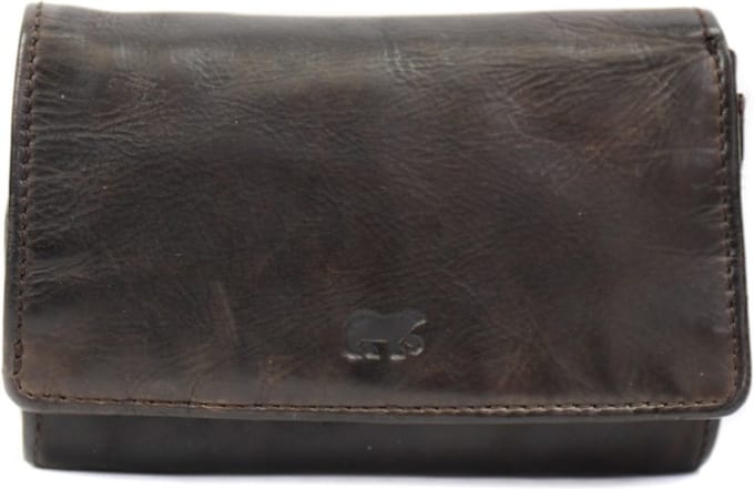 Bear Design Flappie Portemonnee CL15572 - Brown