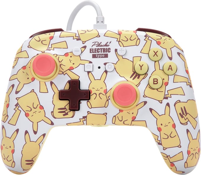 PowerA Enhanced Bekabeld Controller (Pikachu Blush) - Wired Controller - Nintendo Switch