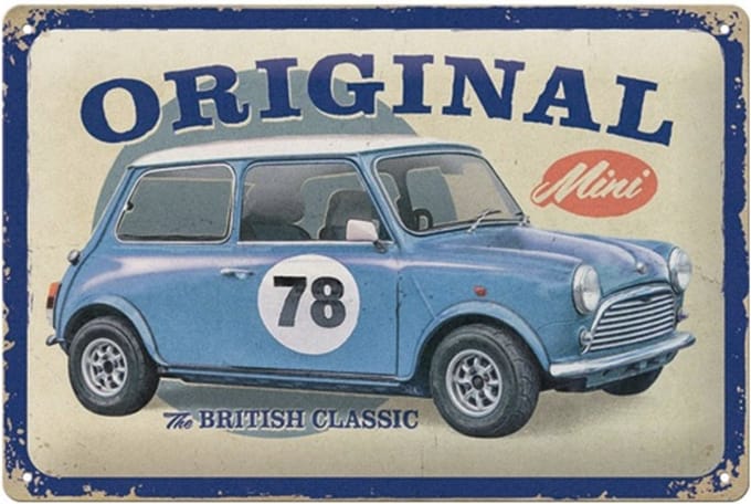 Metalen Bord 20 x 30 cm Mini - The British Classic